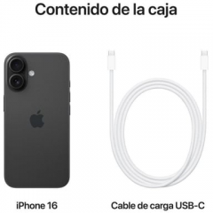 Apple - iPhone 16 (5G) 128 Gb, Negro - Nuevo