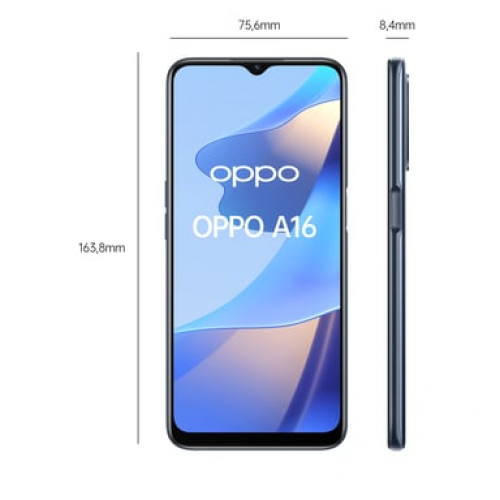 Oppo - Oppo A16 64 GB, Negro, desbloqueado - Nuevo
