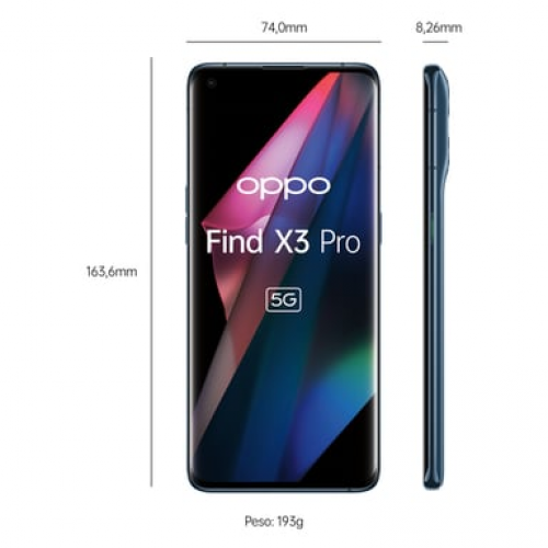 Oppo - Find X3 Pro 256 GB, Azul, desbloqueado - Nuevo