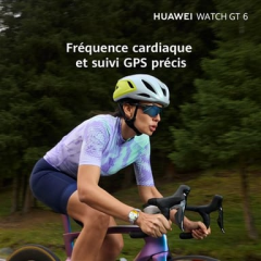 Huawei - Huawei Watch GT6 de 46 mm de acero inoxidable negro y Freebuds 6i con cancelación de ruido blanco - Nuevo