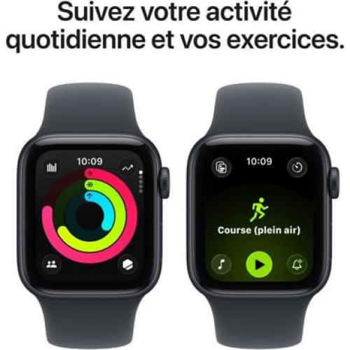 Apple - Apple Watch SE (3nd generation) OLED 40 mm Digital 324 x 394 Pixeles Pantalla táctil Negro Wifi GPS (satélite) - Nuevo