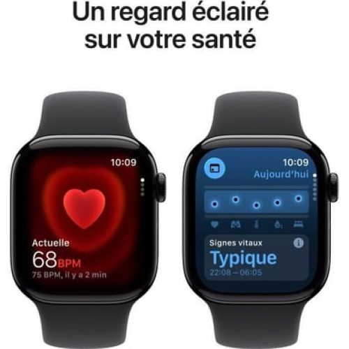 Apple - Apple Watch Series 11 OLED 42 mm Digital 374 x 446 Pixeles Pantalla táctil Negro Wifi GPS (satélite) - Nuevo