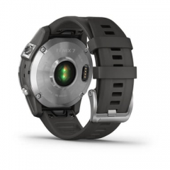 Garmin - Reloj GPS conectado - GARMIN - Fenix 7 - Plata con correa gris - Nuevo