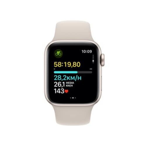 Apple - Apple Watch SE OLED 40 mm Digital 324 x 394 Pixeles Pantalla táctil 4G Beige Wifi GPS (satélite) - Nuevo