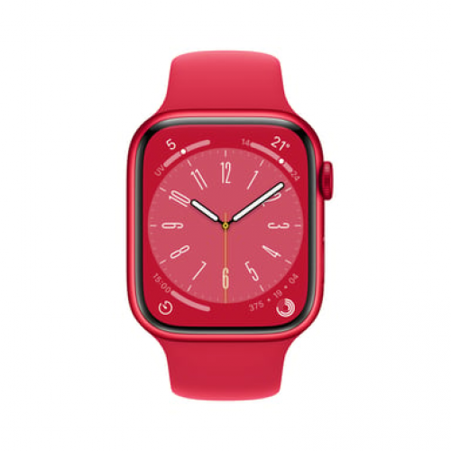Apple - Apple Watch Series 8 OLED 45 mm Digital 396 x 484 Pixeles Pantalla táctil Rojo Wifi GPS (satélite) - Nuevo