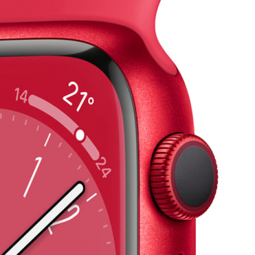 Apple - Apple Watch Series 8 OLED 45 mm Digital 396 x 484 Pixeles Pantalla táctil Rojo Wifi GPS (satélite) - Nuevo