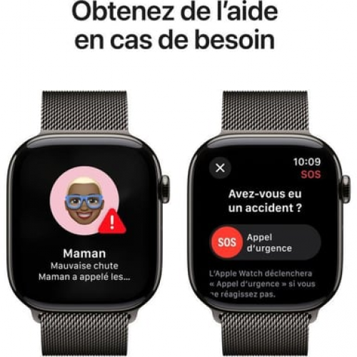Apple - Apple Watch Series 10 OLED 46 mm Digital 416 x 496 Pixeles Pantalla táctil 4G Gris Wifi GPS (satélite) - Nuevo