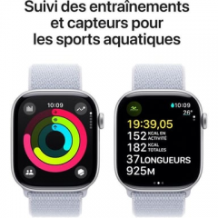 Apple - Apple Watch Series 10 OLED 46 mm Digital 416 x 496 Pixeles Pantalla táctil Plata Wifi GPS (satélite) - Nuevo