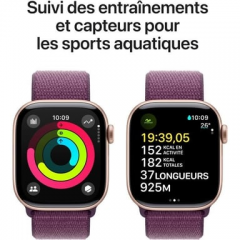 Apple - Apple Watch Series 10 OLED 42 mm Digital 374 x 446 Pixeles Pantalla táctil Oro rosa Wifi GPS (satélite) - Nuevo