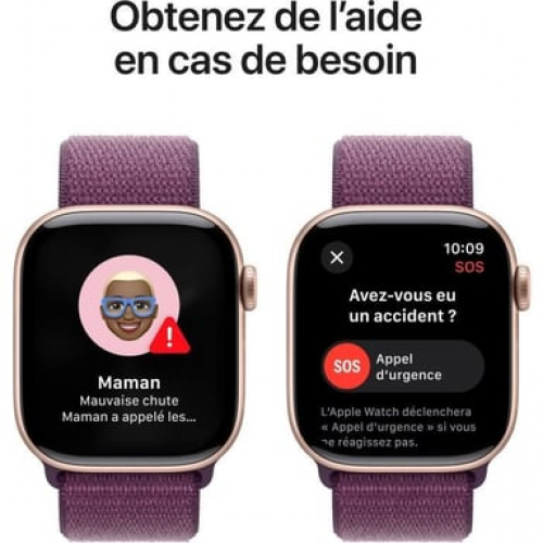 Apple - Apple Watch Series 10 OLED 42 mm Digital 374 x 446 Pixeles Pantalla táctil Oro rosa Wifi GPS (satélite) - Nuevo