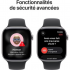Apple - Watch Series 11 (2025) GPS 46 mm, caja de aluminio gris espacial con correa deportiva, negro - M/L - Nuevo