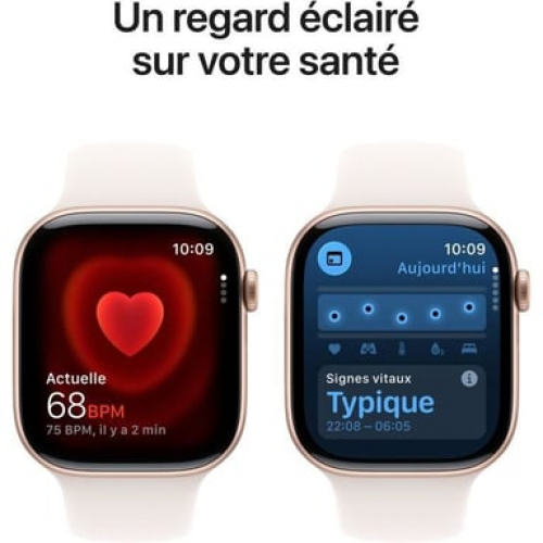 Apple - Apple Watch Series 11 OLED 46 mm Digital 416 x 496 Pixeles Pantalla táctil Oro rosa Wifi GPS (satélite) - Nuevo