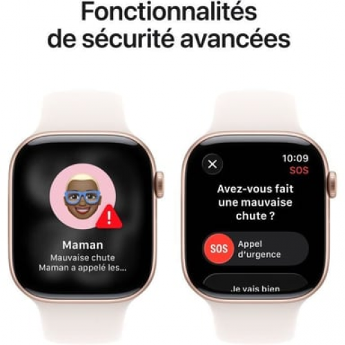Apple - Apple Watch Series 11 OLED 46 mm Digital 416 x 496 Pixeles Pantalla táctil Oro rosa Wifi GPS (satélite) - Nuevo