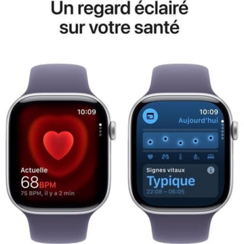 Apple - Apple Watch Series 11 OLED 46 mm Digital 416 x 496 Pixeles Pantalla táctil 5G Plata Wifi GPS (satélite) - Nuevo