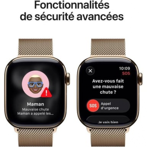 Apple - Apple Watch Series 11 OLED 42 mm Digital 374 x 446 Pixeles Pantalla táctil 5G Titanio Wifi GPS (satélite) - Nuevo