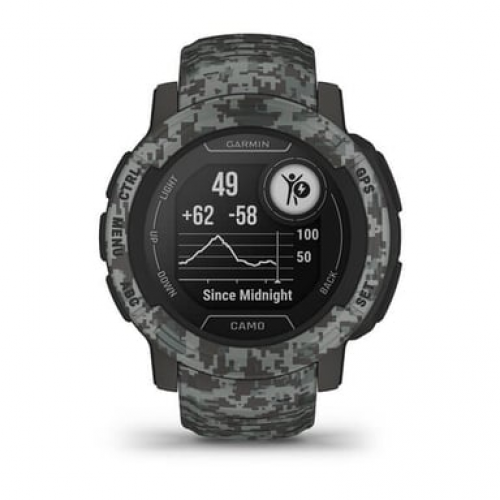 Garmin - Instinct 2 Camo Edition 2,29 (0.9") Mip 45 Mm Grafito Gps (Satélite) - Nuevo
