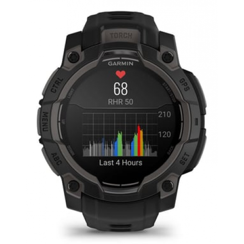 Garmin - Garmin Instinct 3 AMOLED 3,05 cm (1.2") 45 mm Digital 390 x 390 Pixeles Pantalla táctil Negro GPS (satélite) - Nuevo