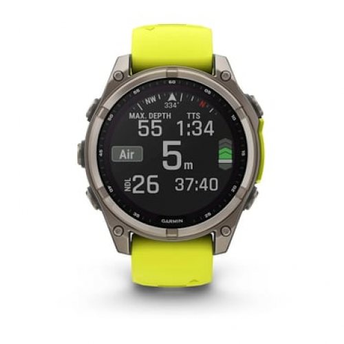 Garmin - Garmin fenix 8 3,3 cm (1.3") 47 mm Digital 260 x 260 Pixeles Pantalla táctil Titanio Wifi GPS (satélite) - Nuevo