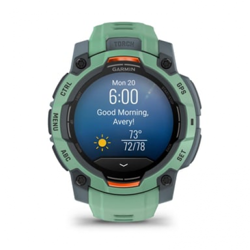 Garmin - Garmin Instinct 3 AMOLED 3,05 cm (1.2") 45 mm Digital 390 x 390 Pixeles Pantalla táctil Verde GPS (satélite) - Nuevo