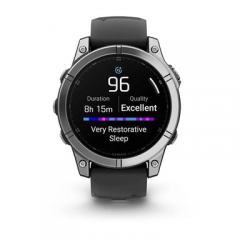 Garmin - Garmin Fenix E 3,3 cm (1.3") AMOLED 47 mm Digital 416 x 416 Pixeles Pantalla táctil Acero inoxidable Wifi GPS (satélite) - Nuevo