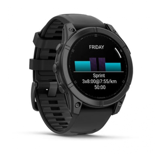 Garmin - Garmin Fenix E 3,3 cm (1.3") AMOLED 47 mm Digital 416 x 416 Pixeles Pantalla táctil Negro Wifi GPS (satélite) - Nuevo