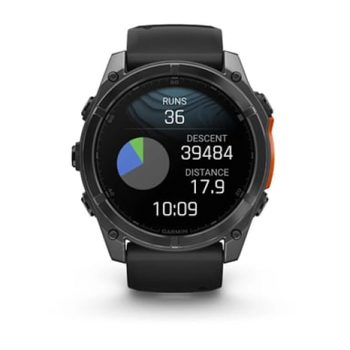 Garmin - Garmin Fenix 8 3,56 cm (1.4") AMOLED 51 mm Digital 454 x 454 Pixeles Pantalla táctil Gris Wifi GPS (satélite) - Nuevo