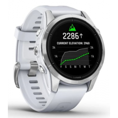 Garmin - Garmin epix Pro (Gen 2) 3,05 cm (1.2") AMOLED 42 mm Digital 390 x 390 Pixeles Pantalla táctil Plata Wifi GPS (satélite) - Nuevo