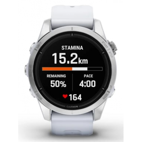 Garmin - Garmin epix Pro (Gen 2) 3,05 cm (1.2") AMOLED 42 mm Digital 390 x 390 Pixeles Pantalla táctil Plata Wifi GPS (satélite) - Nuevo