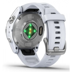 Garmin - Garmin epix Pro (Gen 2) 3,05 cm (1.2") AMOLED 42 mm Digital 390 x 390 Pixeles Pantalla táctil Plata Wifi GPS (satélite) - Nuevo