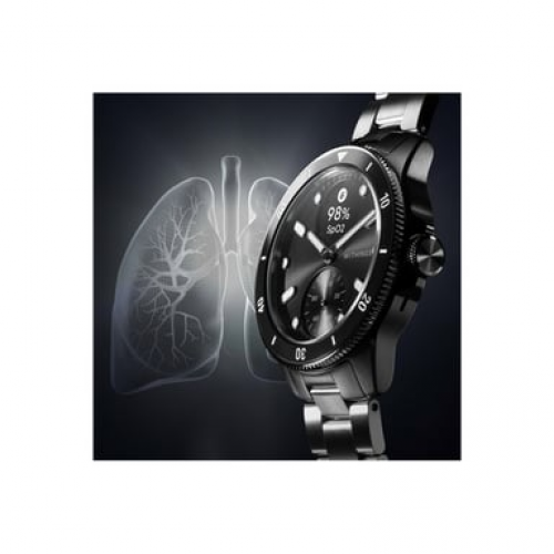 Withings - Withings ScanWatch Nova 1,6 cm (0.63") OLED 42 mm Híbrido Negro, Acero inoxidable GPS (satélite) - Nuevo