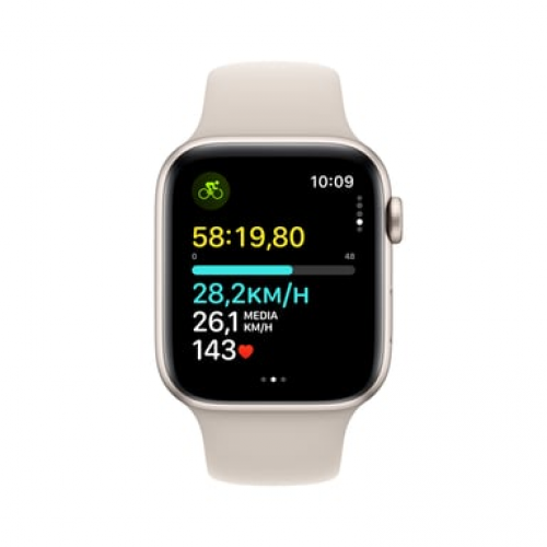 Apple - Apple Watch SE OLED 44 mm Digital 368 x 448 Pixeles Pantalla táctil 4G Beige Wifi GPS (satélite) - Nuevo