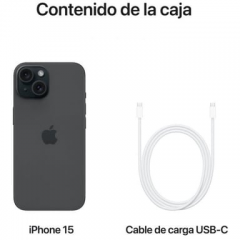 Apple - iPhone 15 (5G) 128 GB, negro - Nuevo