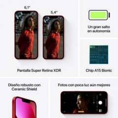 Apple - iPhone 13 512 GB, (PRODUCT)Rojo, desbloqueado - Nuevo