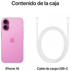 Apple - iPhone 16 (5G) 128 Gb, Rosa - Nuevo