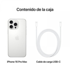 Apple - iPhone 16 Pro Max (5G) 256 Gb, Titanio Blanco - Nuevo
