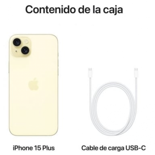 Apple - iPhone 15 Plus (5G) 128 GB, Amarillo - Nuevo