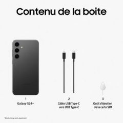 Samsung - Galaxy S24+ (5G) 256 GB, Negro, Desbloqueado - Buen estado