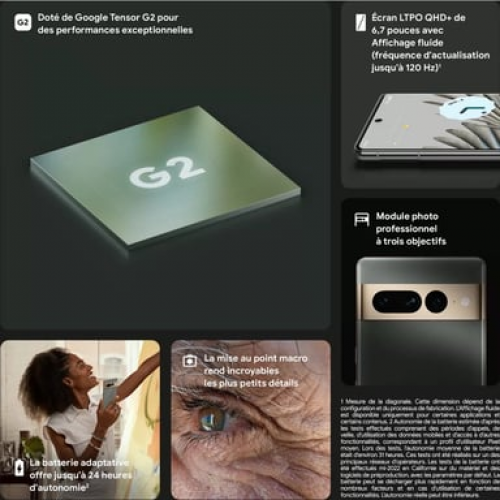 Google - Google Pixel 7 Pro 128 GB, Snow, desbloqueado - Nuevo