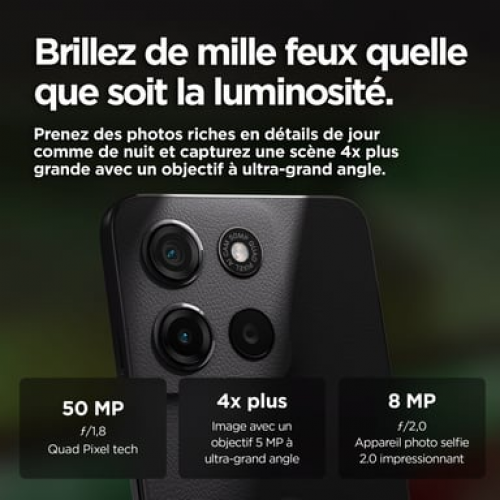 Motorola - Motorola moto g15 power 17,1 cm (6.72") SIM doble Android 15 4G USB Tipo C 8 GB 256 GB 6000 mAh Gris - Nuevo