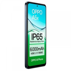 Oppo - OPPO A5x 16,9 cm (6.67") SIM doble Android 15 4G USB Tipo C 4 GB 128 GB 6000 mAh Negro - Nuevo