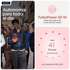 Motorola - Motorola moto g86 5G 16,9 cm (6.67") SIM doble Android 15 USB Tipo C 8 GB 256 GB 5200 mAh Rosa - Nuevo