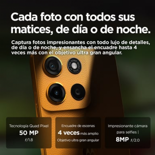 Motorola - Motorola moto g15 17,1 cm (6.72") SIM doble Android 15 4G USB Tipo C 8 GB 256 GB 5200 mAh Naranja - Nuevo