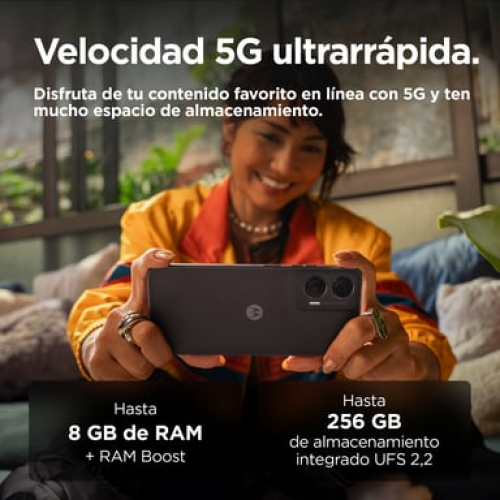 Motorola - Motorola moto G35 5G 17,1 cm (6.72") SIM doble Android 14 USB Tipo C 4 GB 256 GB 5000 mAh Negro - Nuevo