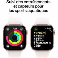 Apple - Apple Watch Series 10 OLED 46 mm Digital 416 x 496 Pixeles Pantalla táctil 4G Oro rosa Wifi GPS (satélite) - Nuevo