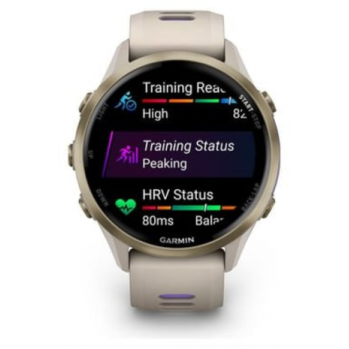 Garmin - Reloj GPS Garmin Forerunner 970 Oro Beige Titanio Soft Gold - Nuevo