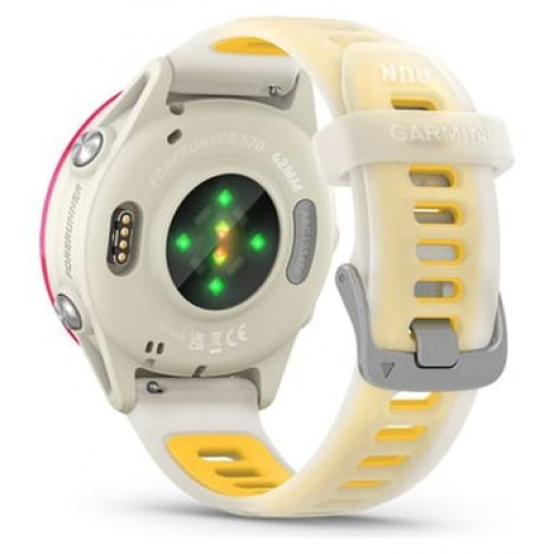 Garmin - Reloj GPS Forerunner 570 42 mm, Aluminio Rosa Beige - Nuevo