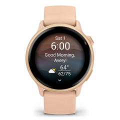 Garmin - Garmin vívoactive 6 3,05 cm (1.2") AMOLED 42 mm Digital 390 x 390 Pixeles Pantalla táctil Rosa Wifi GPS (satélite) - Nuevo