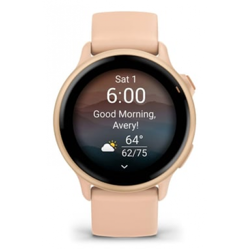 Garmin - Garmin vívoactive 6 3,05 cm (1.2") AMOLED 42 mm Digital 390 x 390 Pixeles Pantalla táctil Rosa Wifi GPS (satélite) - Nuevo