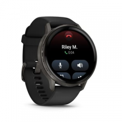 Garmin - Venu 4 - Smartwatch da 45 mm, GPS integrato in acciaio e silicone - Nero - Nuevo