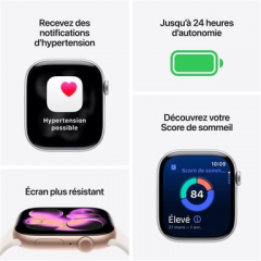 Apple - Watch Series 11 (2025) GPS + Cellular - Caja de aluminio gris espacial de 42 mm con correa deportiva, color negro - S/M - Nuevo